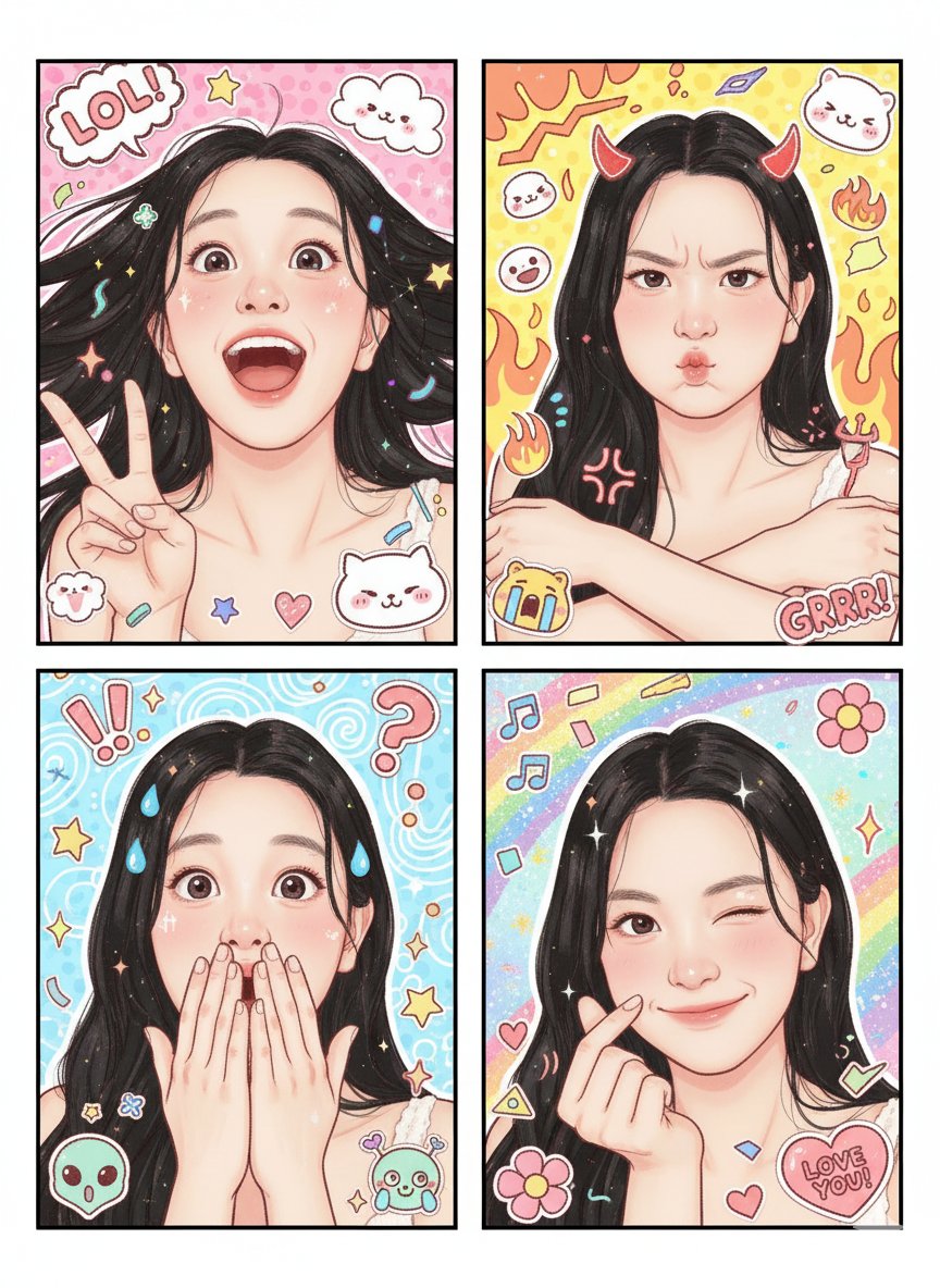 Four-grid comic strip