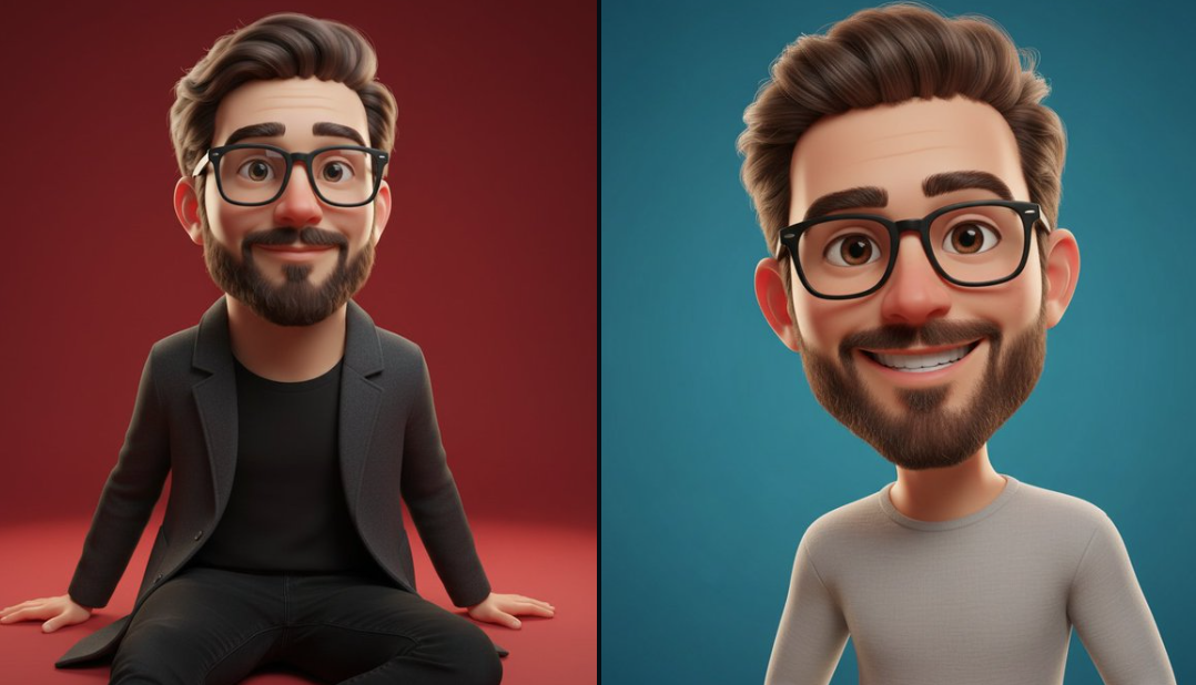 Create a 3D caricature of yourself